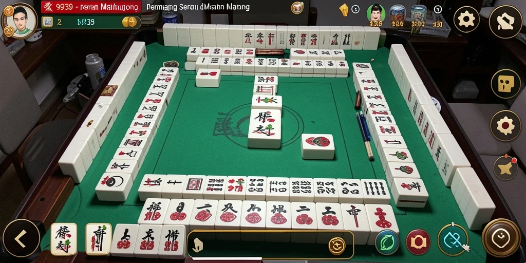 Gameplay menarik dari 9939 yang menampilkan papan Mahjong penuh warna.