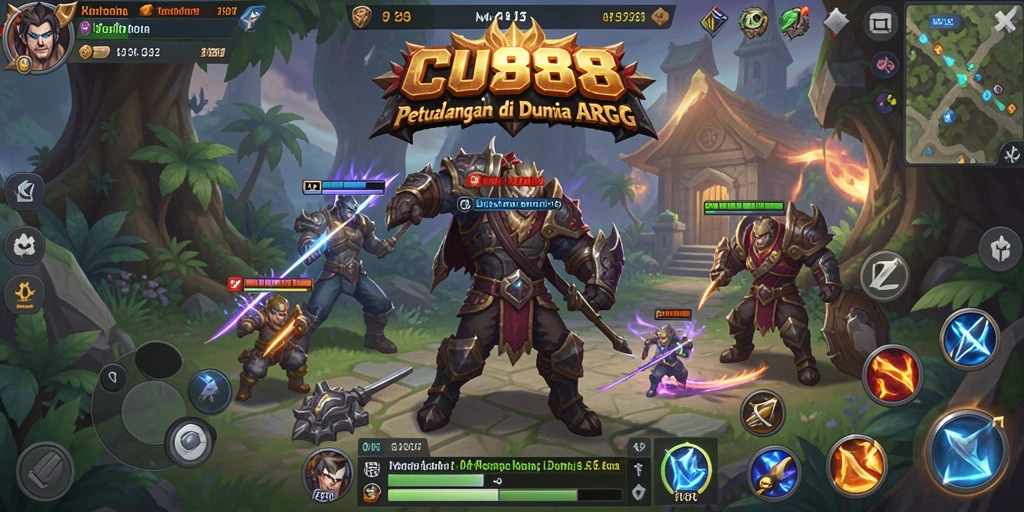 Tampilan asyik dari aksi pertarungan epic dalam CU888.