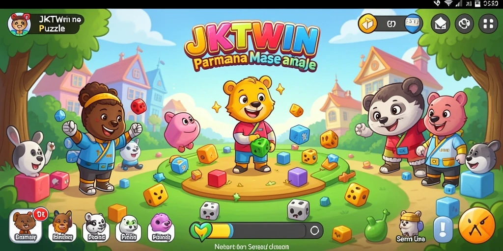Tampilan gameplay JKTWIN yang menarik dan menantang.
