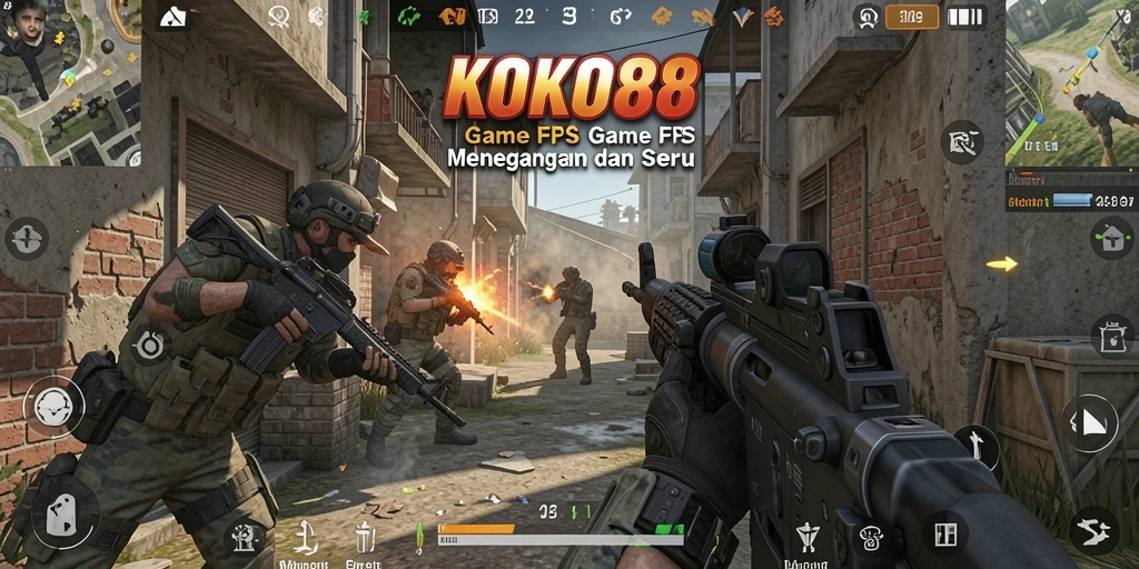 Tampilan gameplay seru KOKO88 dengan aksi tembak-menembak intens.