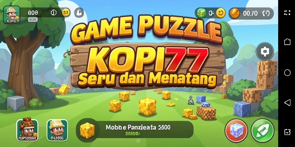 Gameplay seru di KOPI77 menampilkan tantangan puzzle kreatif.