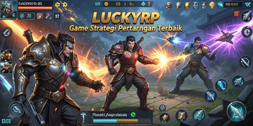 Screenshot gameplay LUCKYRP menampilkan aksi pertempuran yang mendebarkan.