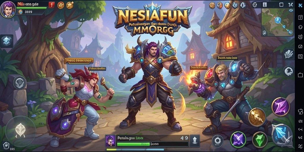 Screenshot gameplay NESIAFUN dengan aksi seru dan grafis menawan.