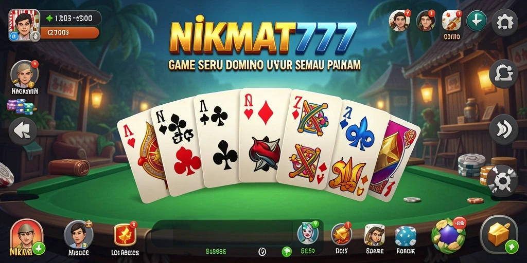 Gameplay seru NIKMAT777 dalam dunia domino.