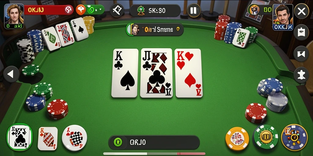 Tampilan screenshot gameplay menarik dari di dalam game Domino.