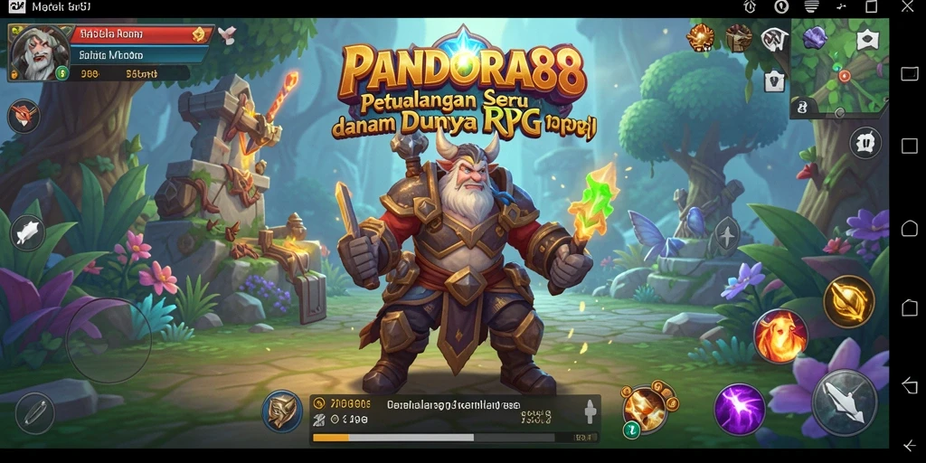 Screenshot PANDORA88 menampilkan aksi seru dalam permainan RPG.