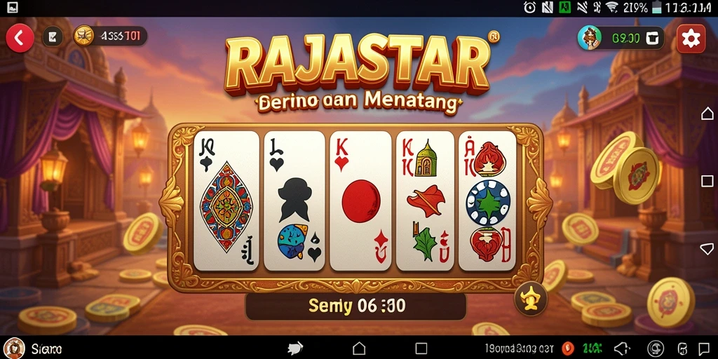 Tampilan menarik dari gameplay RAJASTAR yang penuh aksi.