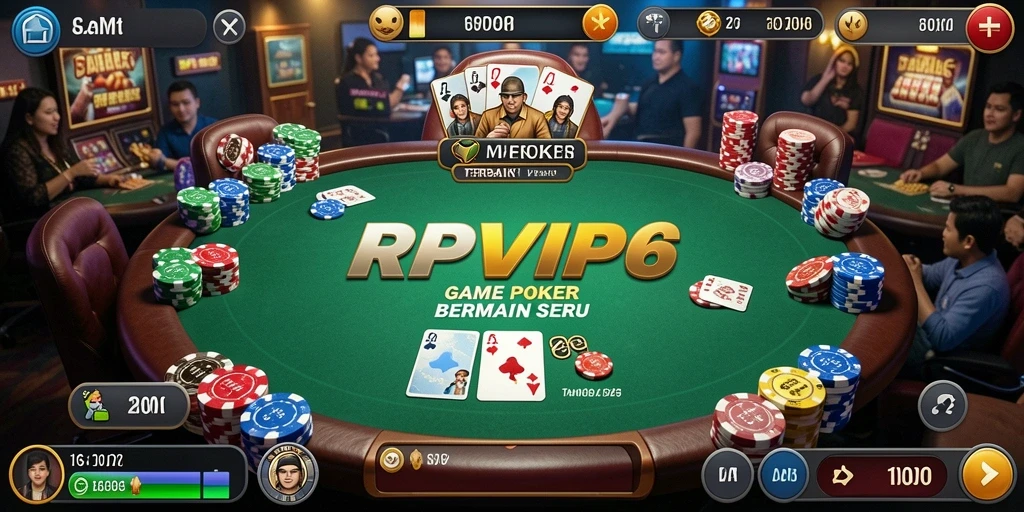 Tampilan screenshot RPVIP6 dengan gameplay seru Poker.