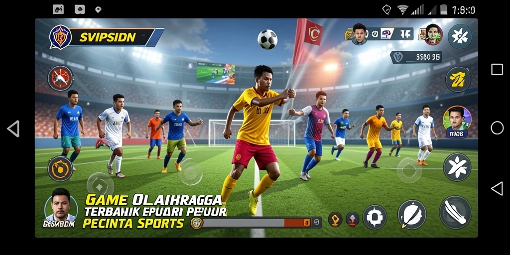 Screenshot menampilkan gameplay seru SVIPSIDN dalam olahraga yang dinamis.